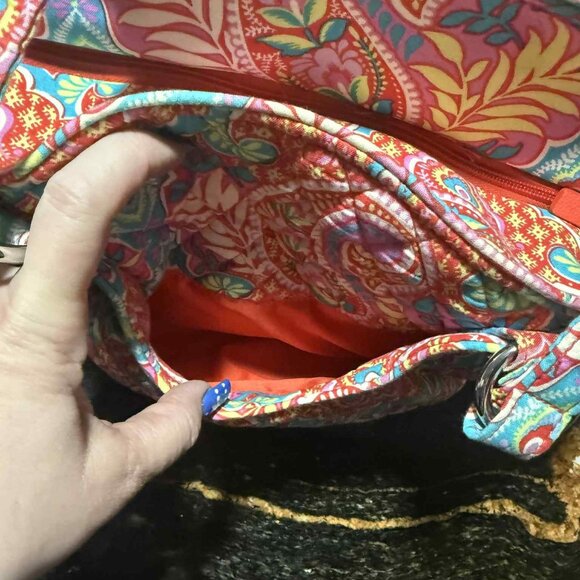 Vera Bradley Glenna Shoulder Bag in Retired Print Paisley in Paradise EUC - Picture 5 of 16